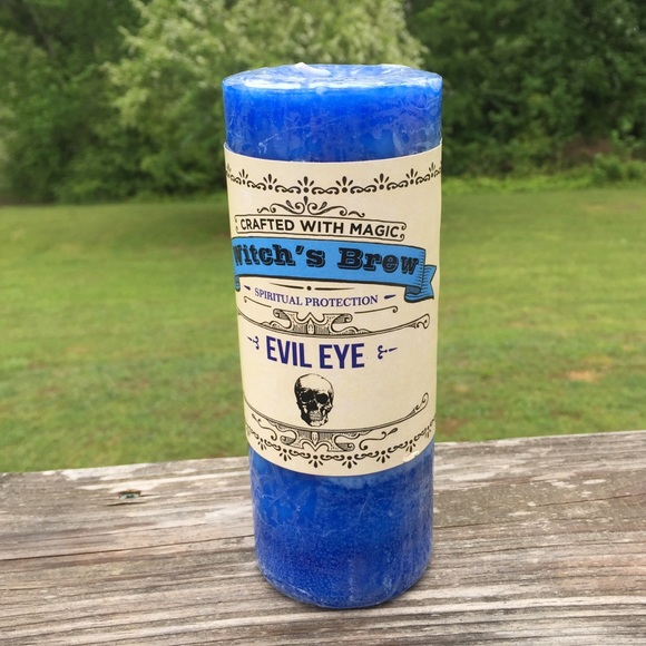 Evil Eye 🧿 Candle Witches Brew Pillar Coventry Creations USA Discontinued size - Picture 9 of 12